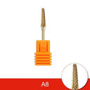 Golden Carbide Nail Drill Set: Precision Care Kit for Nails