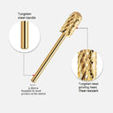 Golden Carbide Nail Drill Set: Precision Care Kit for Nails