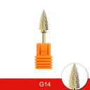 Golden Carbide Nail Drill Set: Precision Care Kit for Nails