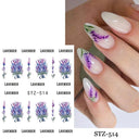 Golden Glam French Nail Art Stickers Chic Geometric Designs