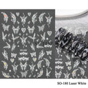 Golden Glam French Nail Art Stickers Chic Geometric Designs