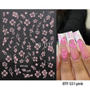 Golden Glam French Nail Art Stickers Chic Geometric Designs