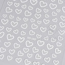 Golden Love Heart Nail Sticker Set for DIY Holographic Art