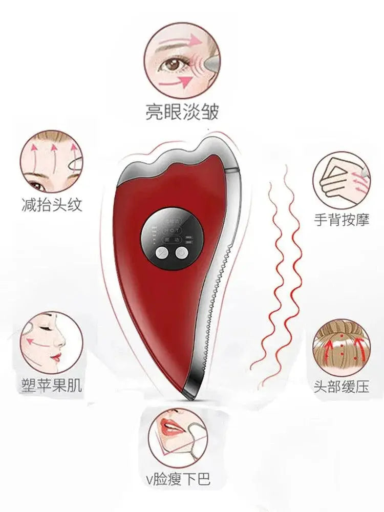 Golden Rice Electric Facial Scraper Tool Multi Function