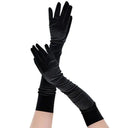 Gold Velvet Evening Gloves for Elegance
