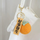 Good Thing Happening Doll Pendant Handmade Woven Keychain