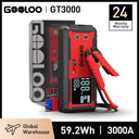 GOOLOO 3000A Portable Jump Starter And Power Bank With LED Light