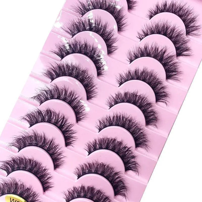 Mink Eyelashes - Natural Look Daily — 10 pairs 6D-84
