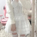 Gothic Lace Tutu Skirt: Enchanting Black Mesh Petticoat