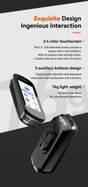 GPS Bike Computer for Cyclists With Maps