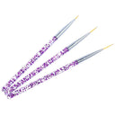 Gradient Purple and Blue Nail Art Brush Set Professional Kit