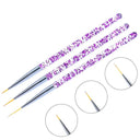 Gradient Purple and Blue Nail Art Brush Set Professional Kit