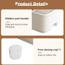 Grain Storage Containers Large Capacity Sealed Rice Jars With Measuring Cups Pro