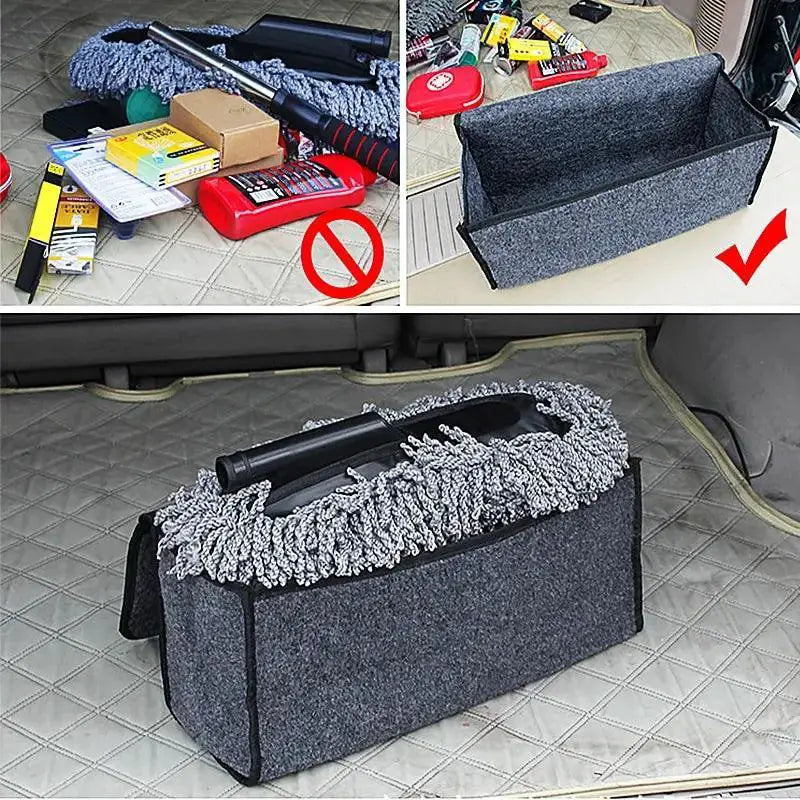 Gray Car Trunk Organizer Stay Organized On The Go Today