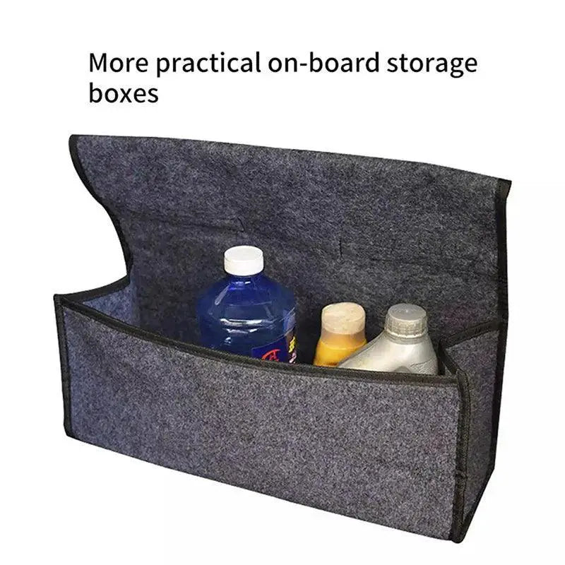 Gray Car Trunk Organizer Stay Organized On The Go Today