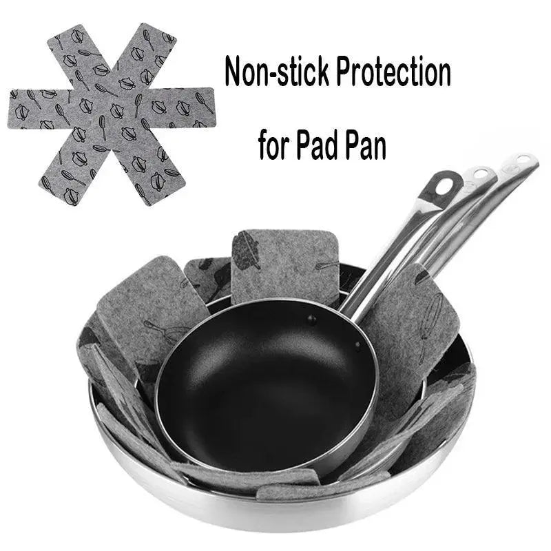 Gray Print Heat Insulation Pan Protectors Cookware Pads