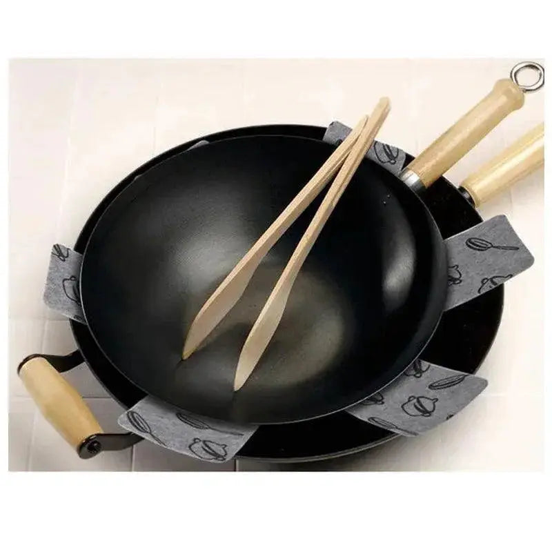 Gray Print Heat Insulation Pan Protectors Cookware Pads