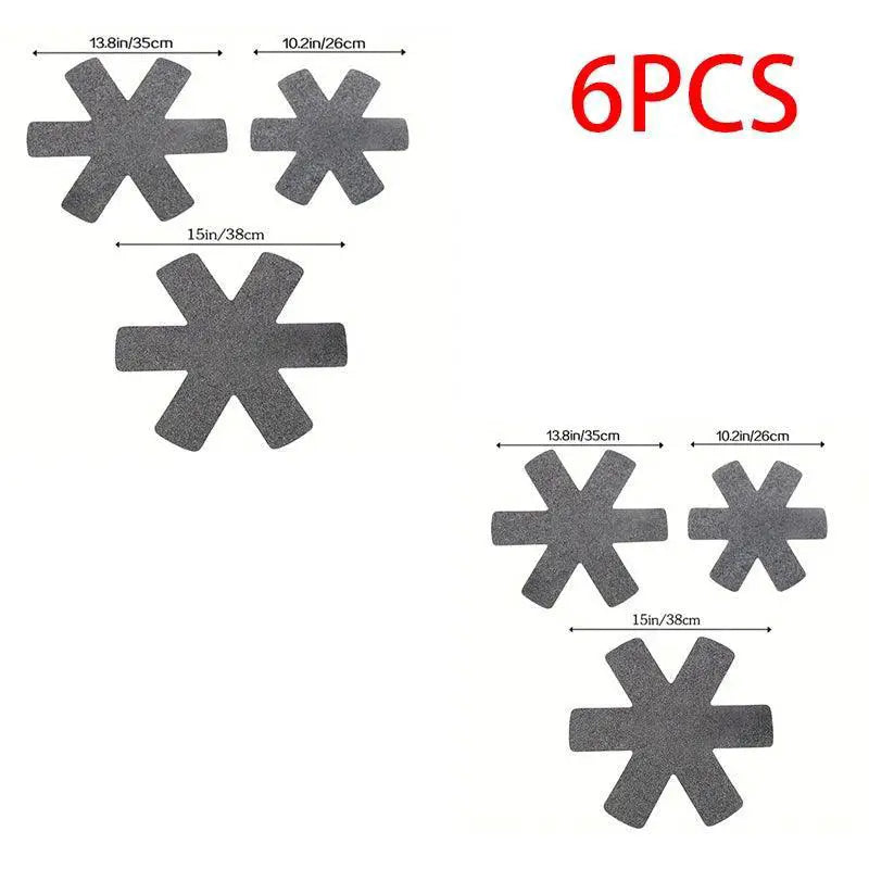Gray Print Heat Insulation Pan Protectors Cookware Pads
