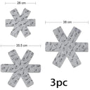 Gray Print Heat Insulation Pan Protectors Cookware Pads