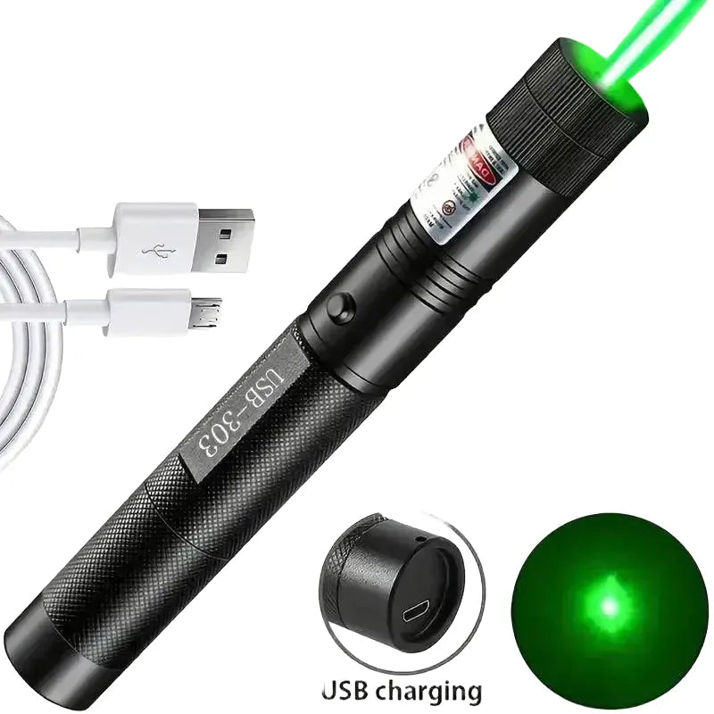 Flashlight for Outdoor Hikers Green Beam — product view 1