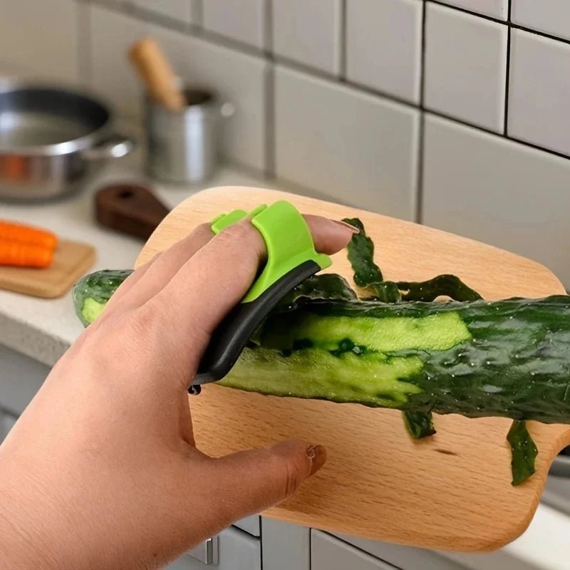 Green Peeler With Stainless Blade Non Slip Grip For Kitchen Camping Outdoor Gear