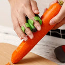 Green Peeler With Stainless Blade Non Slip Grip For Kitchen Camping Outdoor Gear