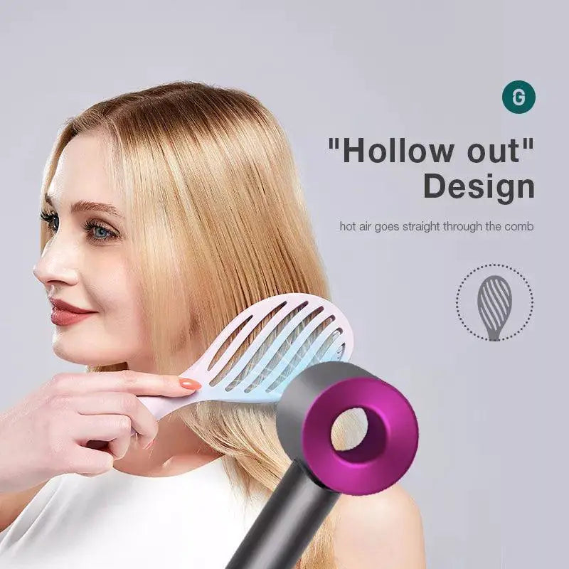 Green Scalp Massager Hair Brush Detangle And Style Easily