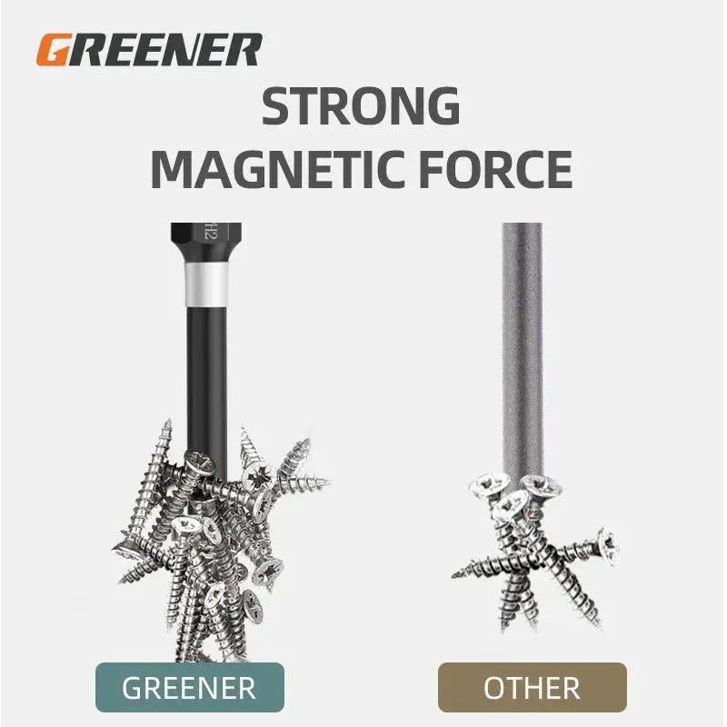 Greener Magnetic Cross Drill Bit Set for Screwdriver