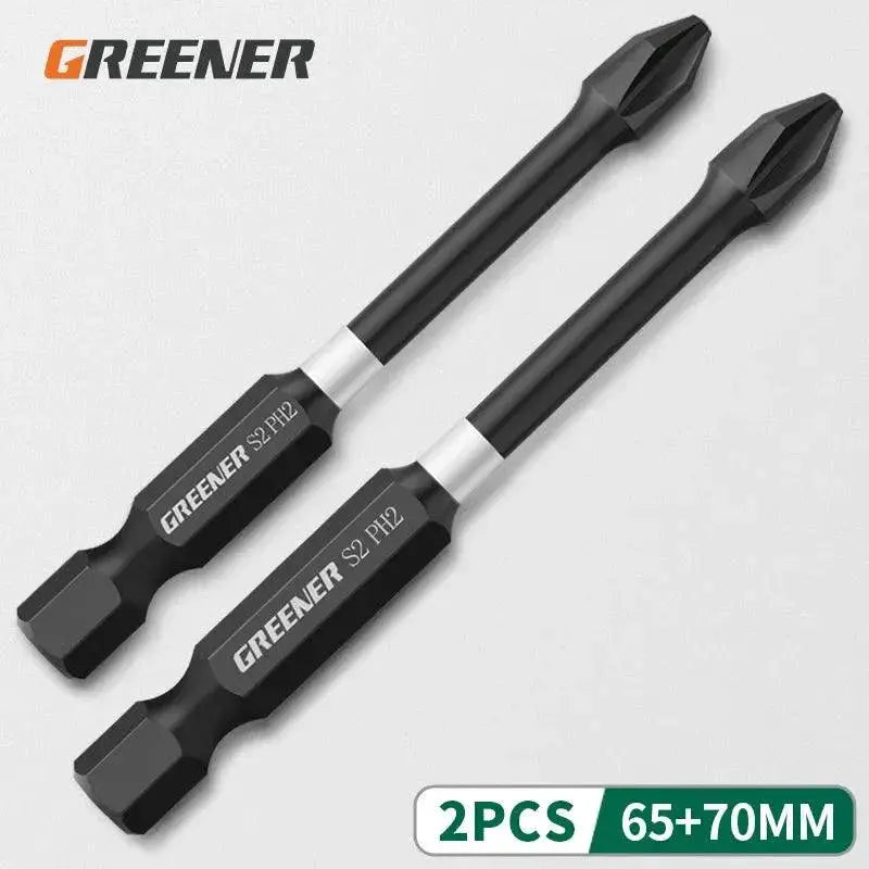 Greener Magnetic Cross Drill Bit Set for Screwdriver