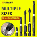 Greener Magnetic Cross Drill Bit Head Set for Screwdriver