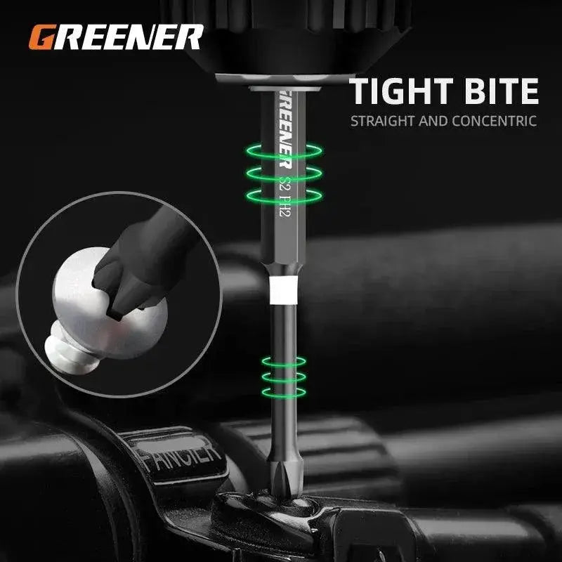 Greener Magnetic Cross Drill Bit Set for Screwdriver