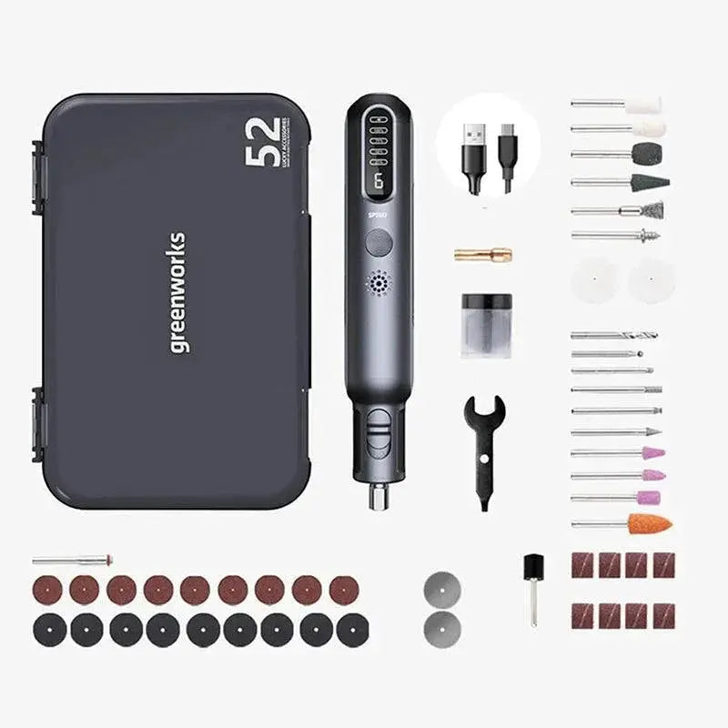 Greenworks 8V Cordless Mini Grinder With 52 Accessories