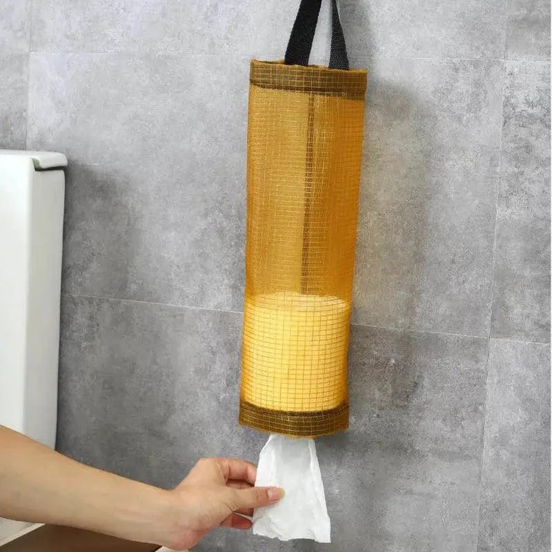 Grocery Bag Wall Mount Dispenser Organized Storage