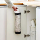 Grocery Bag Wall Mount Dispenser for Organized Plastic Storage