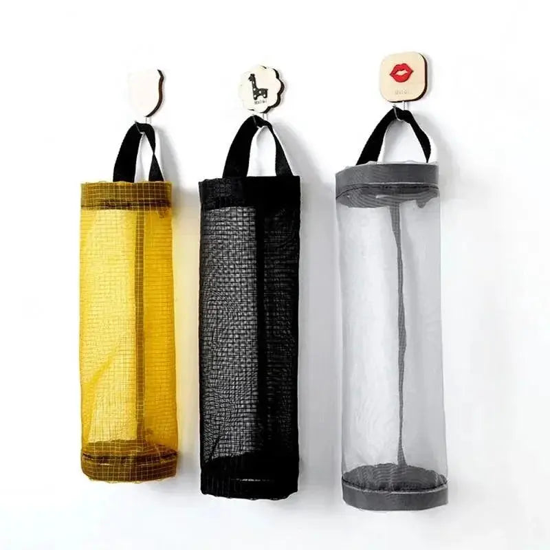 Grocery Bag Wall Mount Dispenser Organized Storage