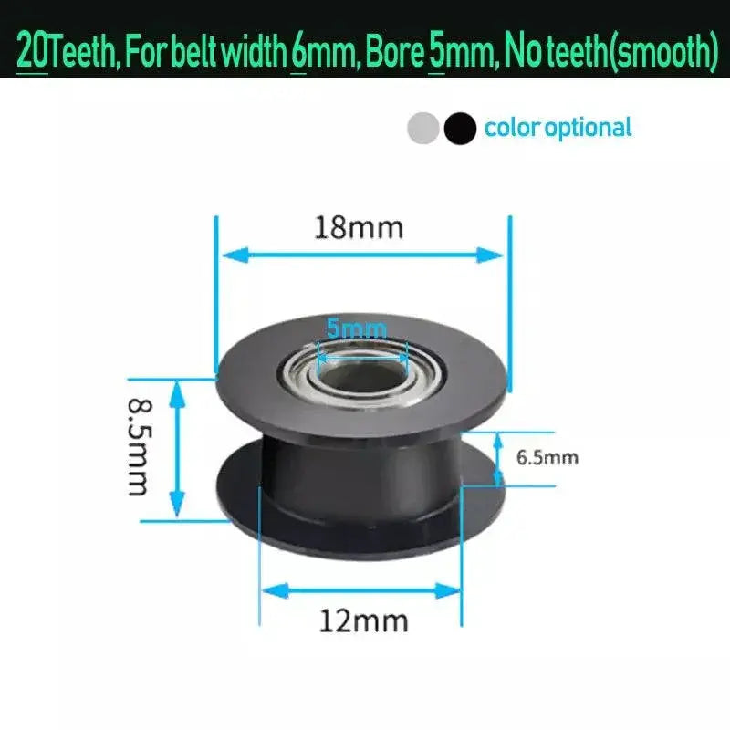 GT2 Idler Timing Pulley Precision Design for 3D Printers