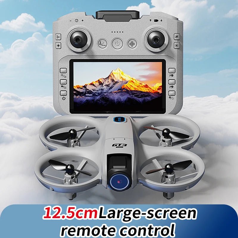 GT3 MAX Drone 8K HD Mini Quadcopter For Kids And Beginners - 4.3 Inch LCD Remote
