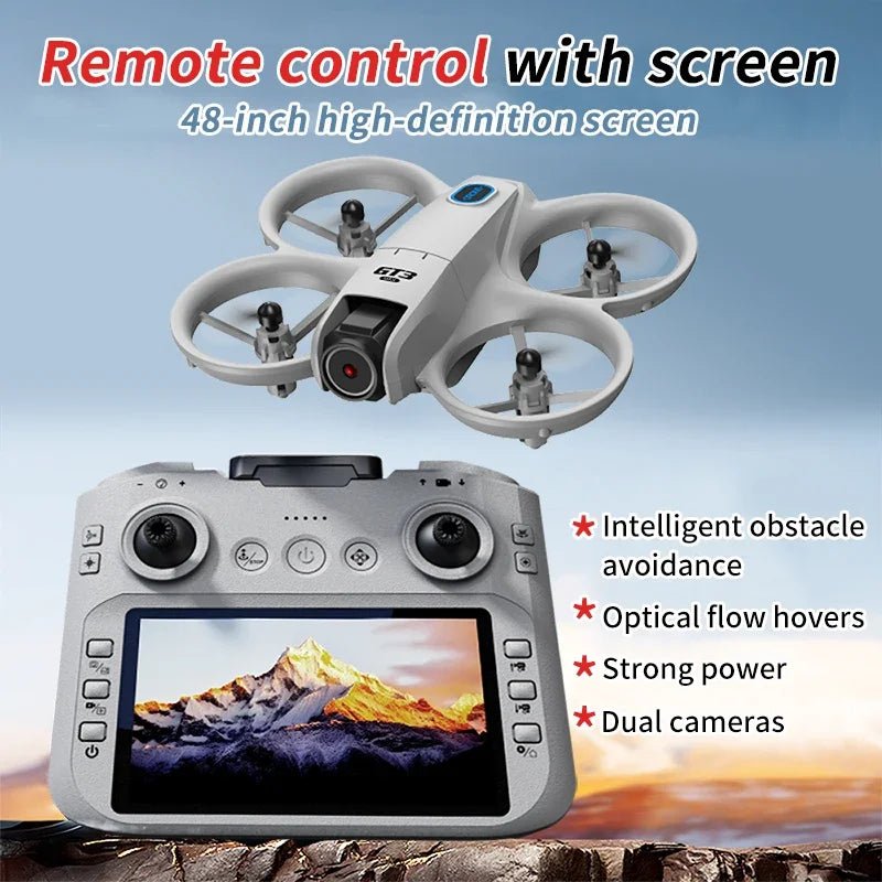 GT3 MAX Drone 8K HD Mini Quadcopter For Kids And Beginners - 4.3 Inch LCD Remote