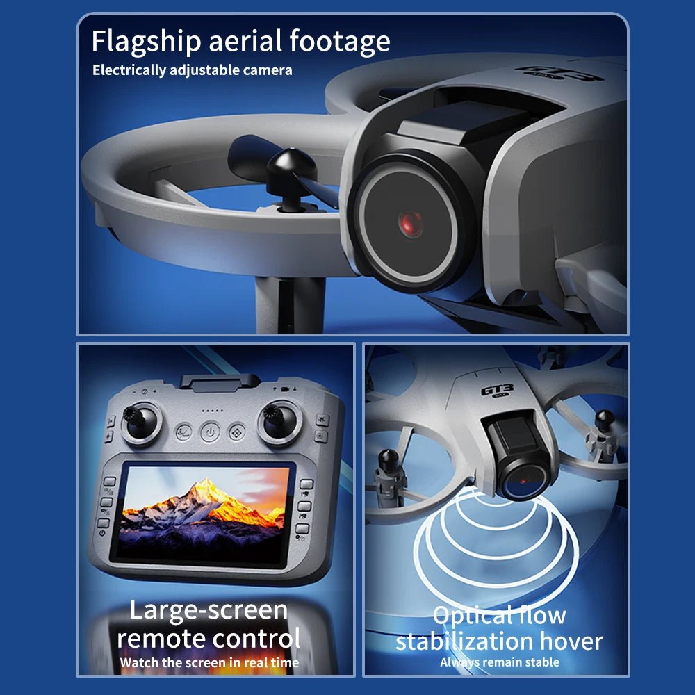 GT3 MAX Mini Drone 5G 8K GPS Pro HD Aerial Quadcopter for Cinematic Travel