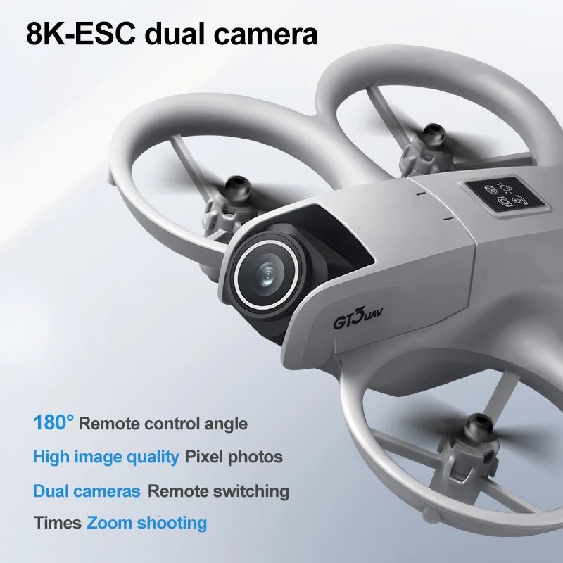 GT3 RC Drone 8K Dual Cameras Obstacle Avoidance - App Control And GPS Return Now