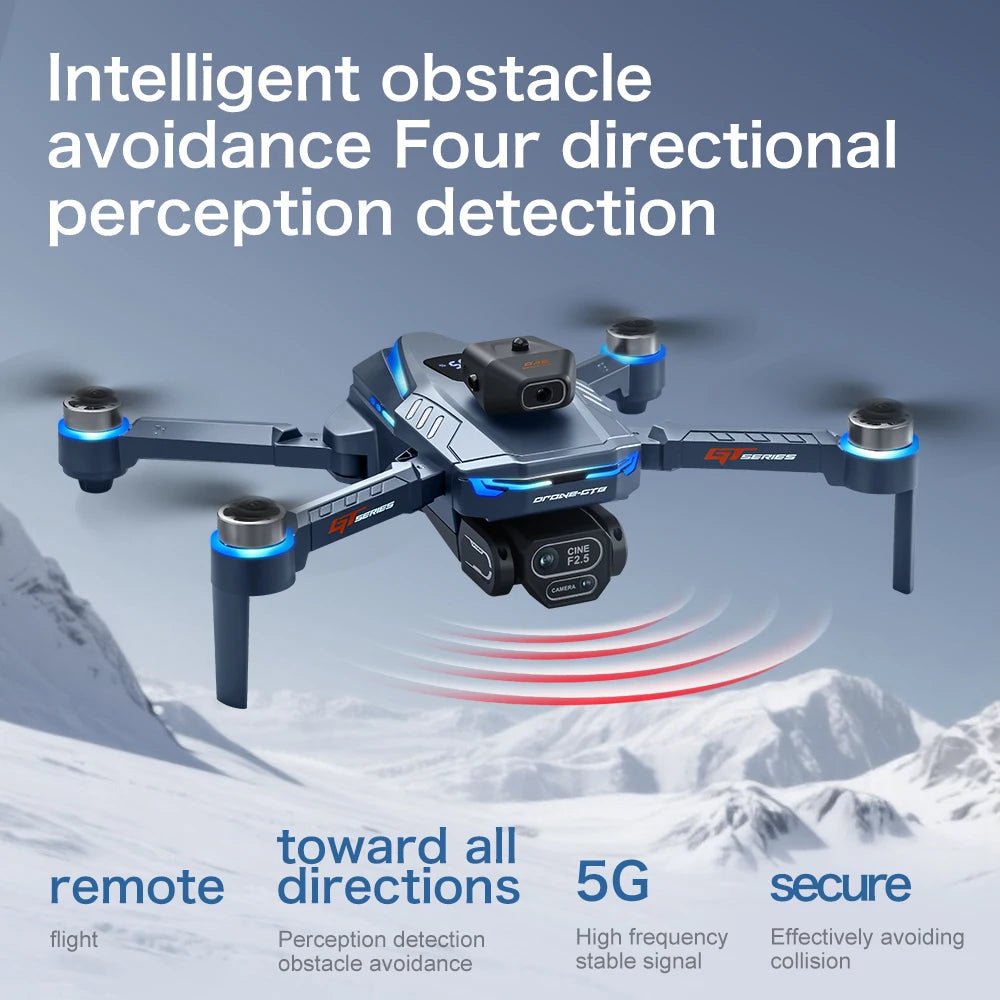 GT8 Drone GPS 8K Dual Camera - Foldable Quadcopter Having 360 Degree View Pro 5G