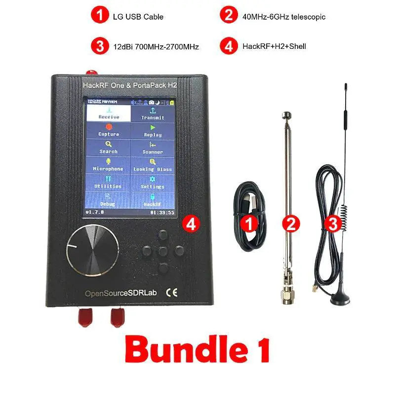 HackRF SDR Combo Portapack and One for Frequency Exploration