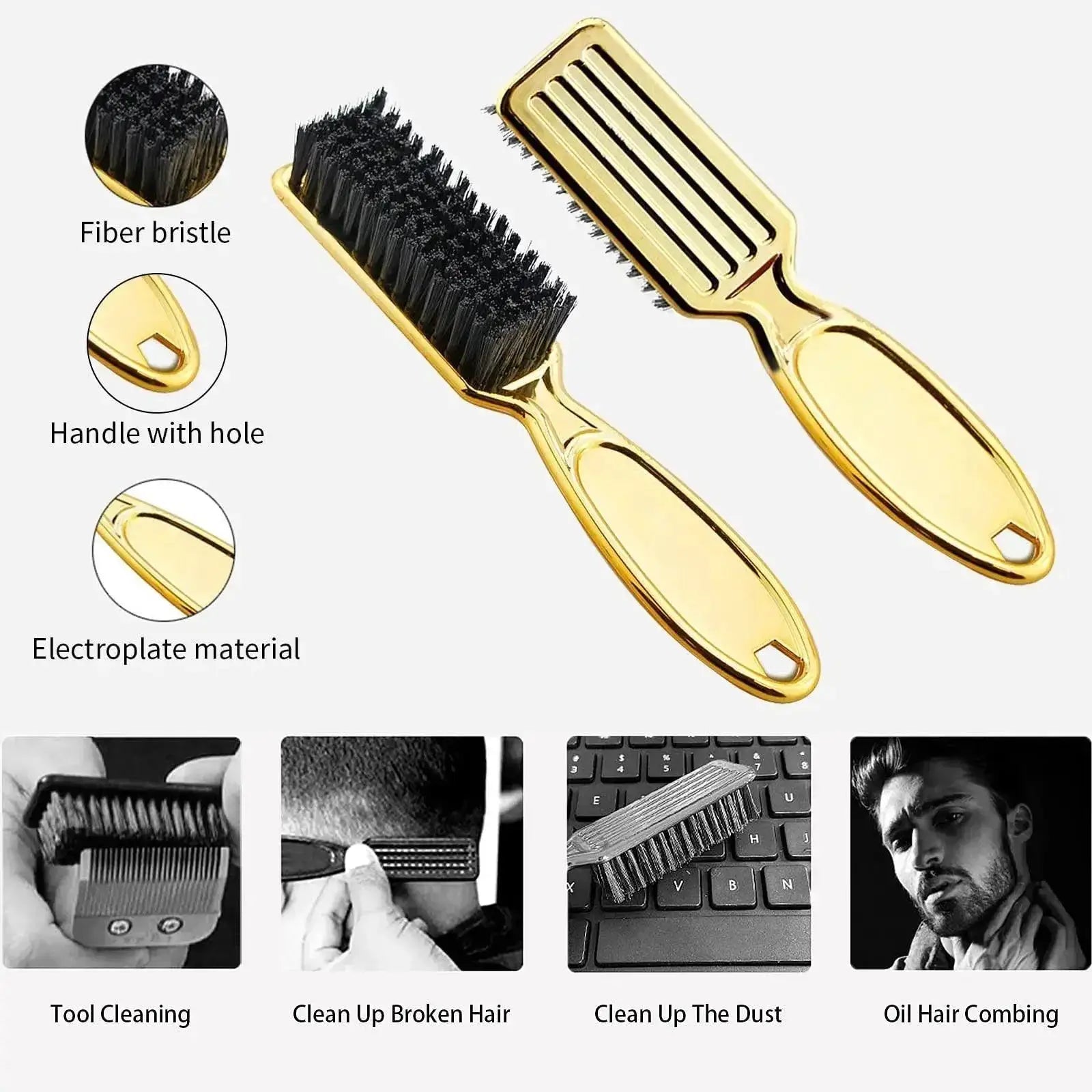 Hair Clipper Maintenance Kit Barber Brush Set for Precision