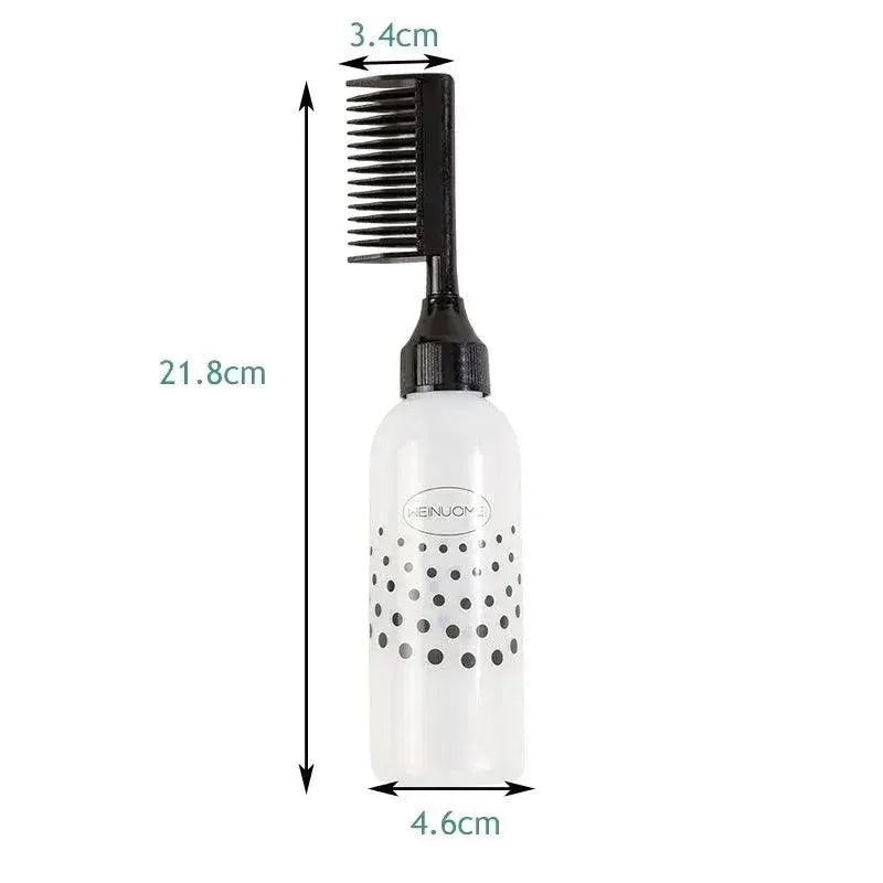 Hair Coloring Brush Bottle Set for Precision Dye Application