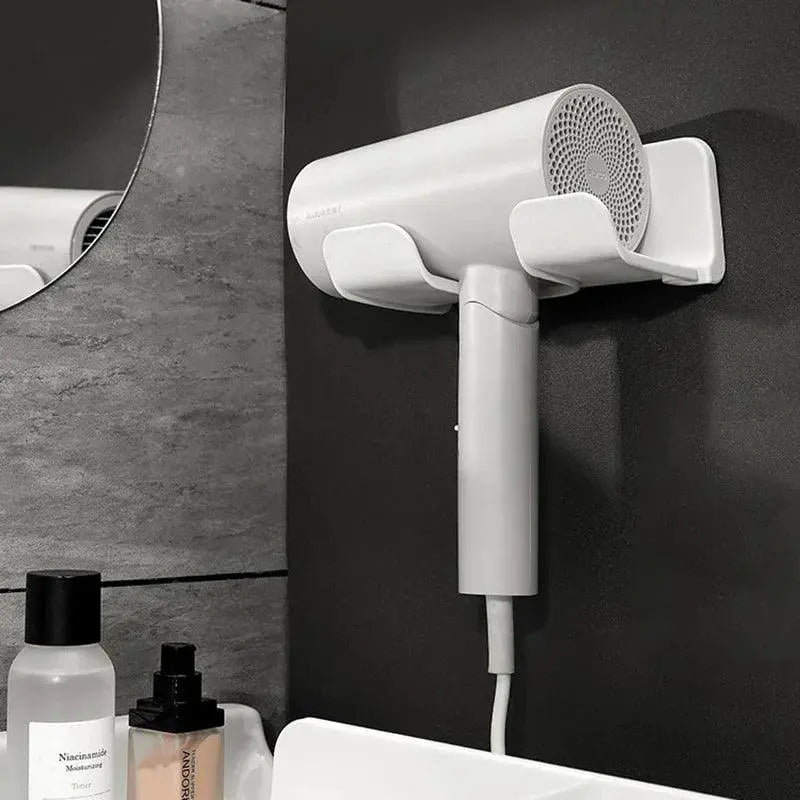 Hair Dryer Wall Mount Organizer For Bathroom Easy Install