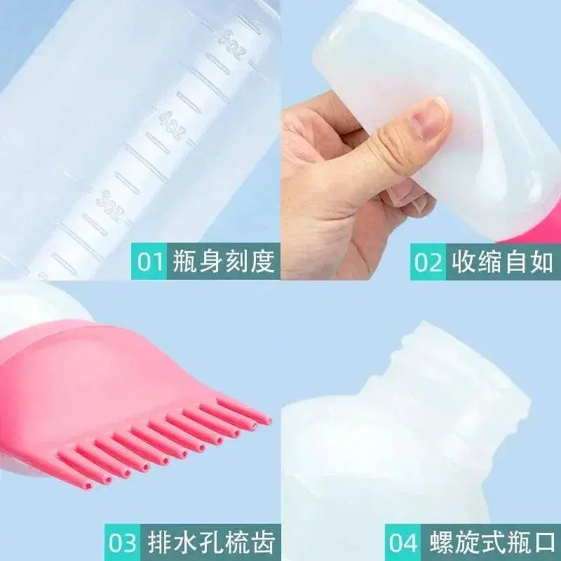 Hair Dye Applicator Bottle With Comb Precision Tool 120ml
