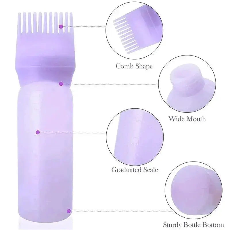 Hair Dye Applicator Bottle With Comb Precision Tool 120ml