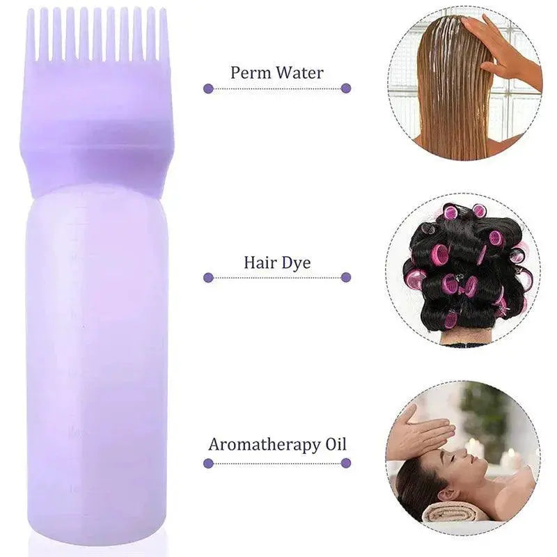 Hair Dye Applicator Bottle With Comb Precision Tool 120ml