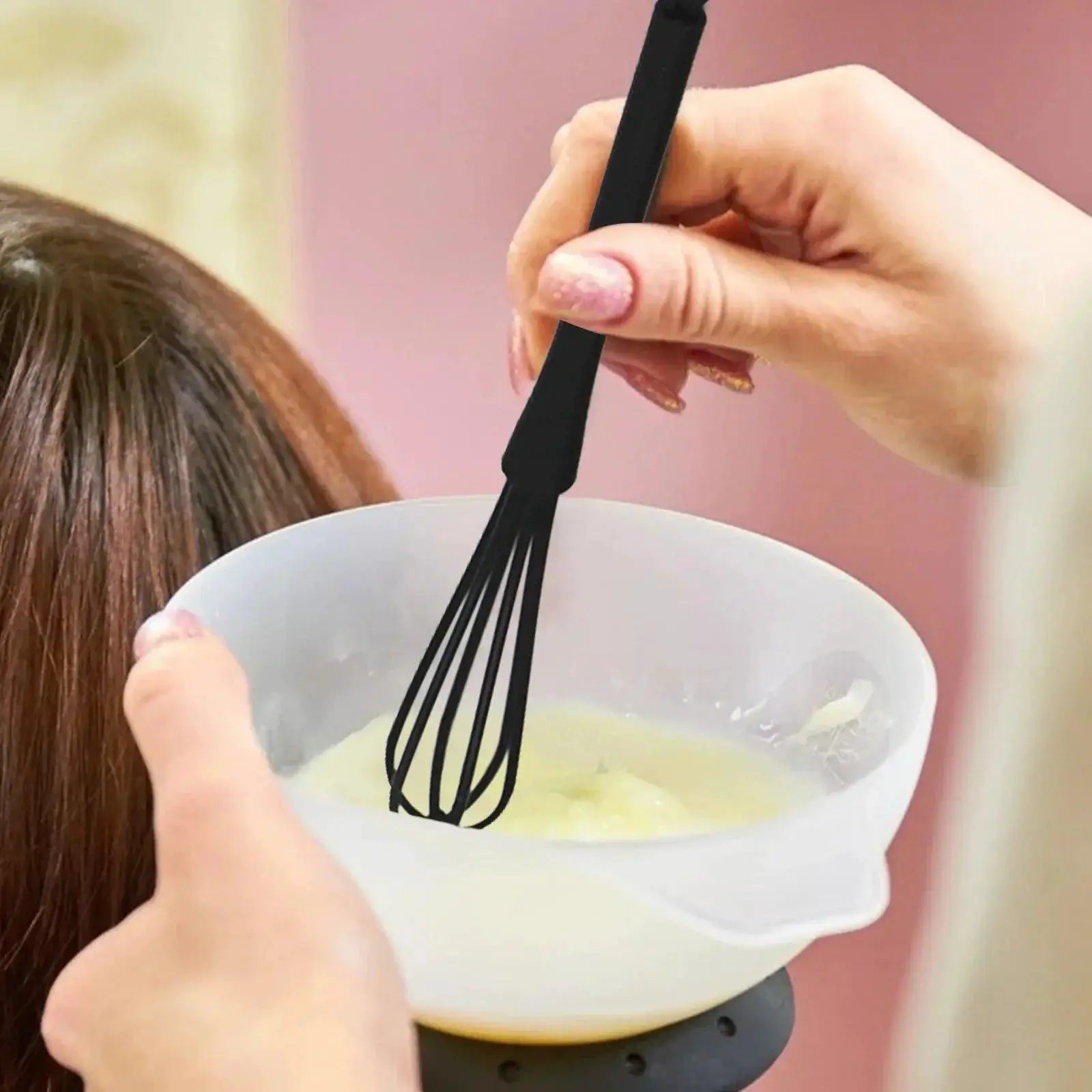 Hair Dye Mixing Tool Silicone Whisk For Efficient Blend