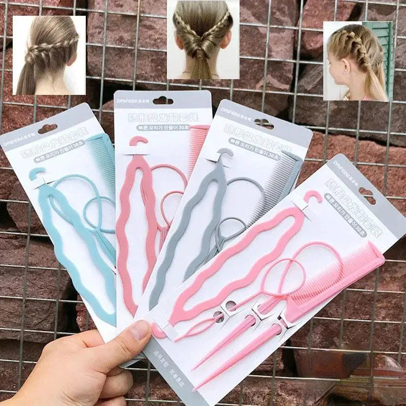 Hair Magic Braiding and Twisting Kit for Stylish Women Set